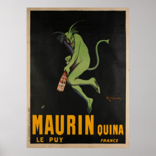 Maurin Quina Cappiello Absinthe Apertif Vintage Poster