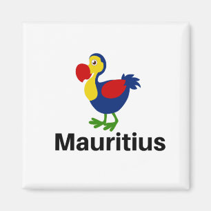 Mauritian Dodo Bird Bright och Colorful Magnet