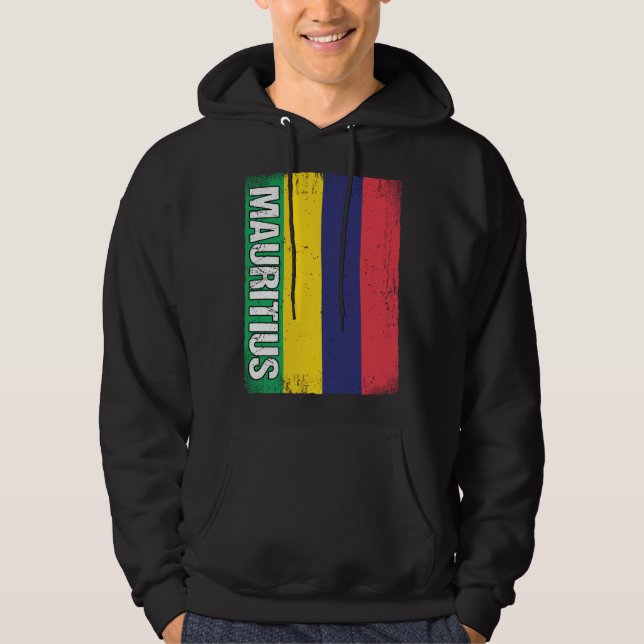 Mauritian Flag Mauritius Hoodie (Framsida)
