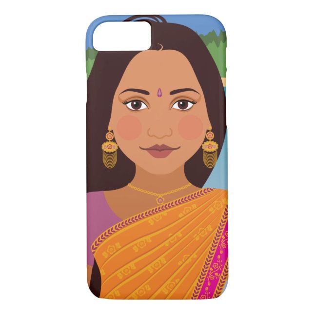 Mauritian, Indian Matryoshka Fodral Case-Mate iPhone Skal (Baksida)