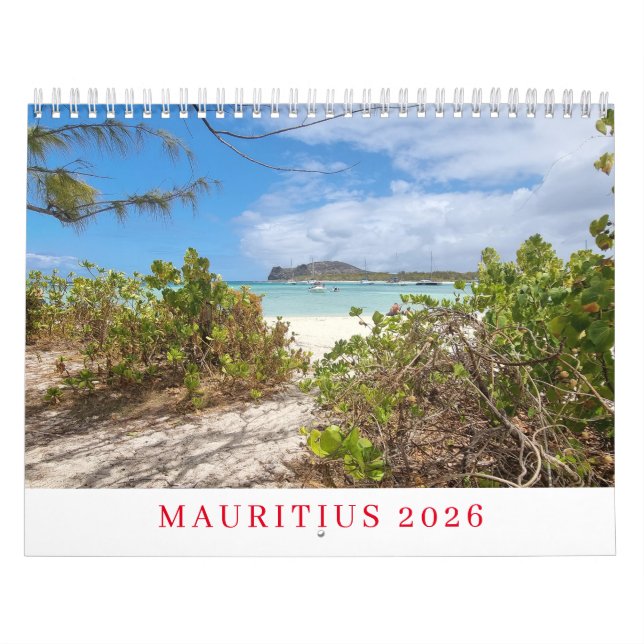Mauritius 2026 calendar kalender (Omslag)