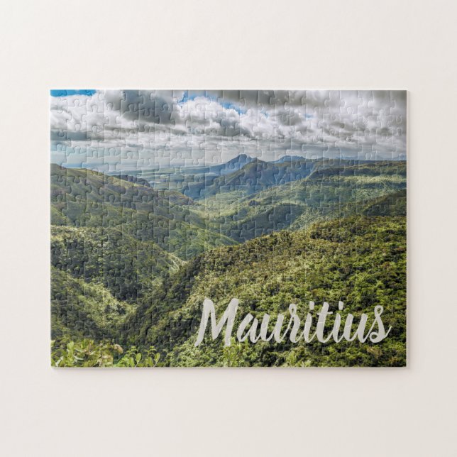 Mauritius Black River Gorges Viewpoint-gåva Pussel (Horisontell)
