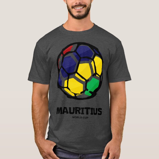 Mauritius Country Flag T Shirt (Framsida)