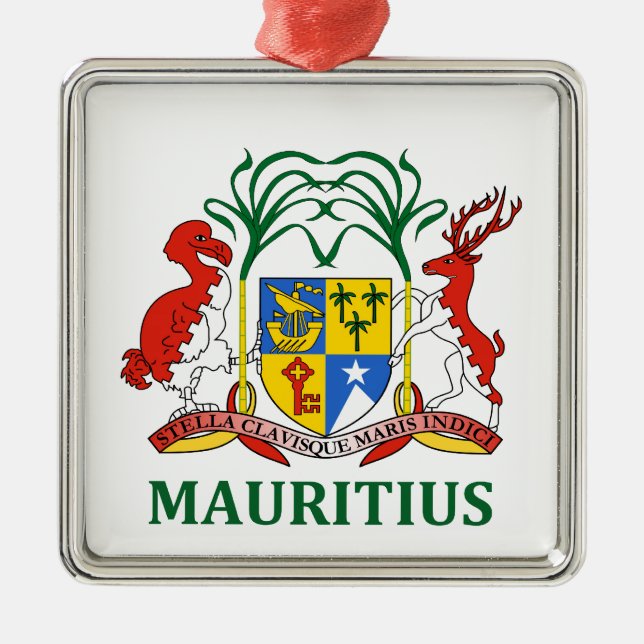 mauritius - emblem/flagga/vapensköld/symbol julgransprydnad metall (Framsidan)