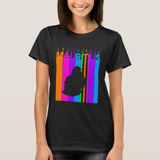 Mauritius Färgglada Bubblor T Shirt (Framsida)