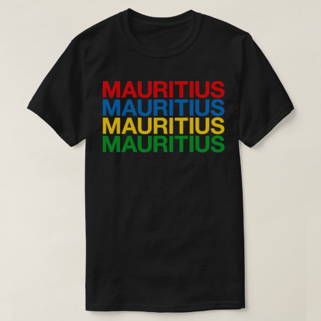 MAURITIUS Flag T Shirt (Design framsida)