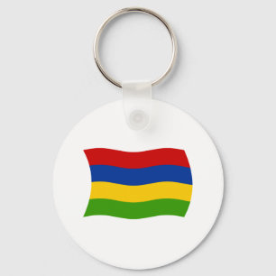 Mauritius Flagg Nyckelring