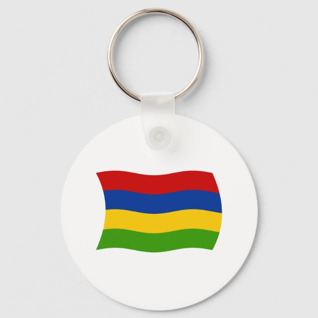 Mauritius Flagg Nyckelring (Framsida)