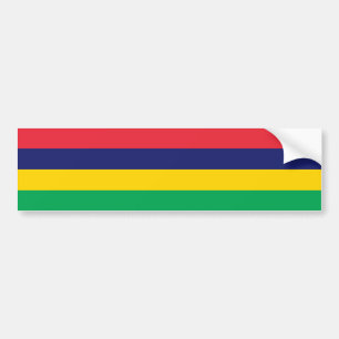 Mauritius flagga bildekal
