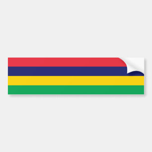 Mauritius flagga bildekal
