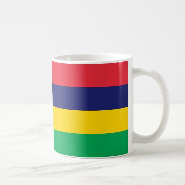 Mauritius Flagga Ceramic Mugg (Höger)