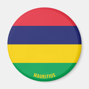 Mauritius Flagga Charming Patriotic Magnet