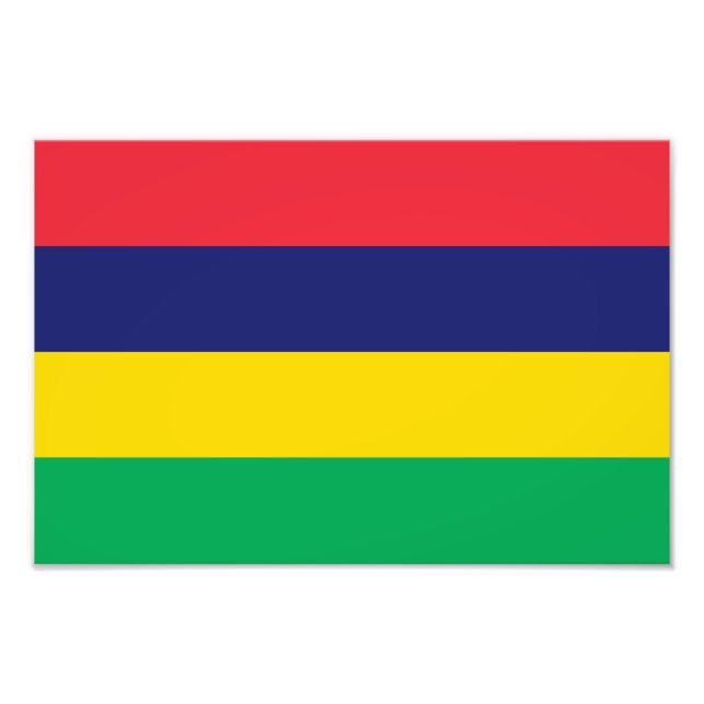 Mauritius Flagga Fototryck (Framsidan)