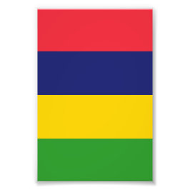 Mauritius flagga fototryck