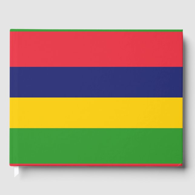 Mauritius flagga gästböcker (Framsida)