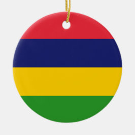 Mauritius flagga julgransprydnad keramik
