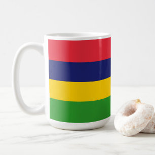 Mauritius flagga kaffemugg
