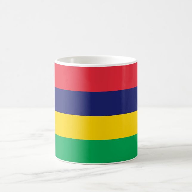 Mauritius Flagga Kaffemugg (Center)