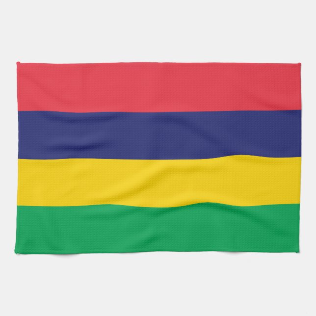 Mauritius Flagga Kökshandduk (Horisontell)