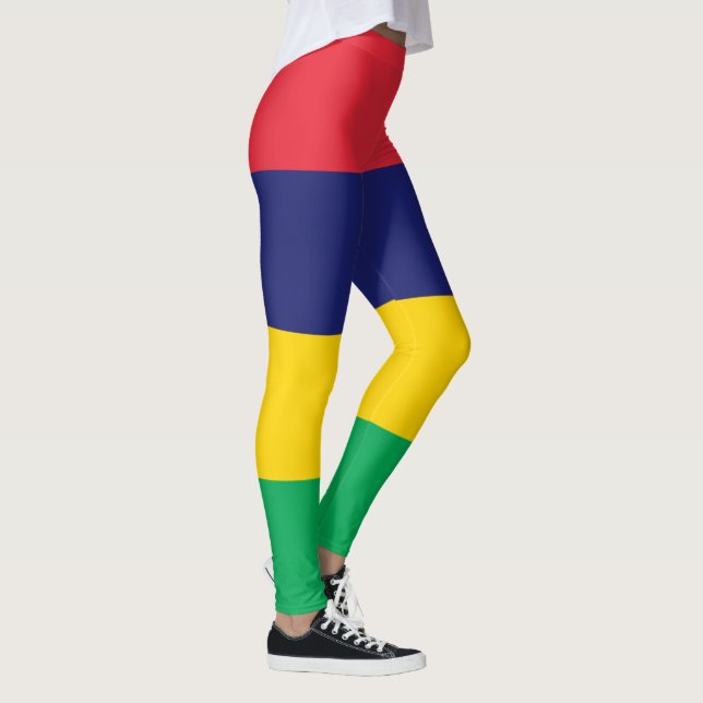 Mauritius Flagga Leggings (Höger)