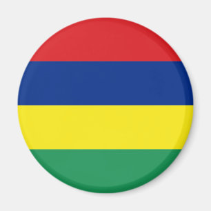 Mauritius Flagga Magnet