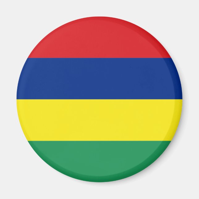 Mauritius Flagga Magnet (Framsidan)