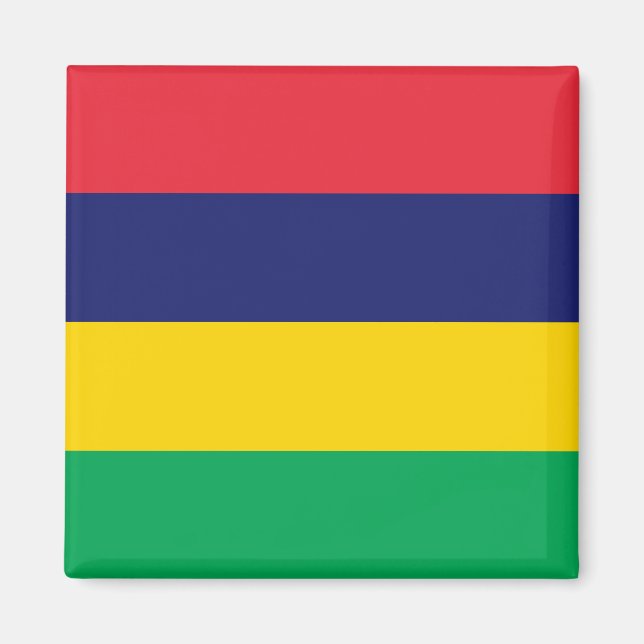 Mauritius Flagga Magnet (Framsidan)