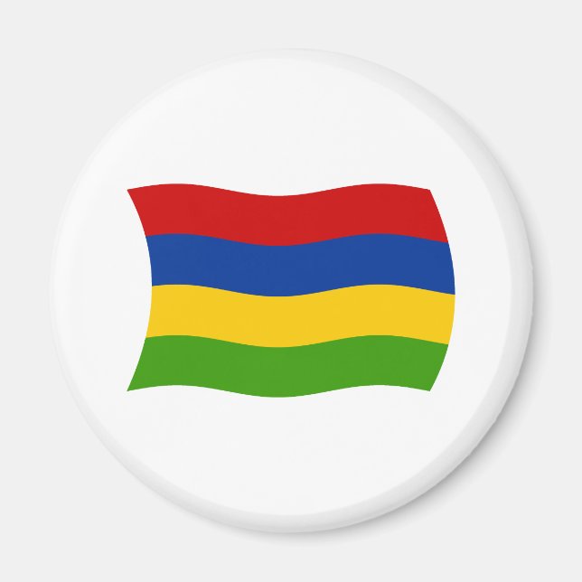 Mauritius Flagga Magnet (Framsidan)
