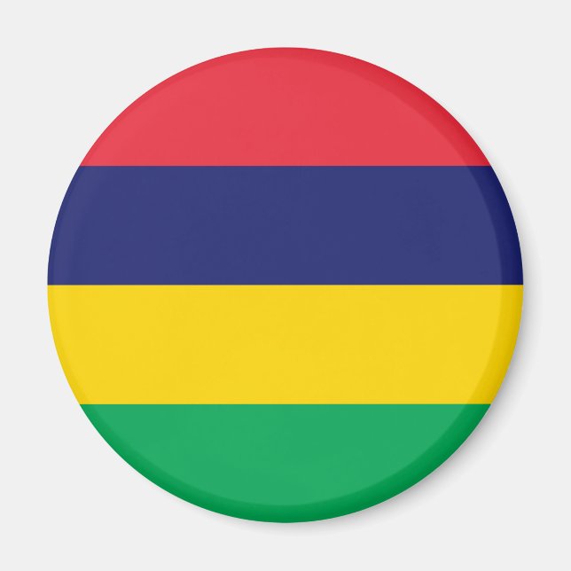 Mauritius flagga magnet (Framsidan)