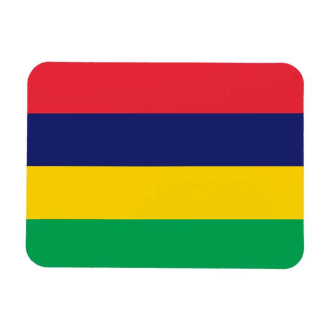 Mauritius Flagga Magnet (Horisontell)