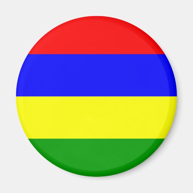 Mauritius Flagga Magnet (Framsidan)