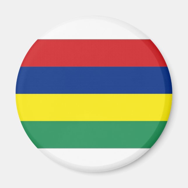 Mauritius Flagga Magnet (Framsidan)