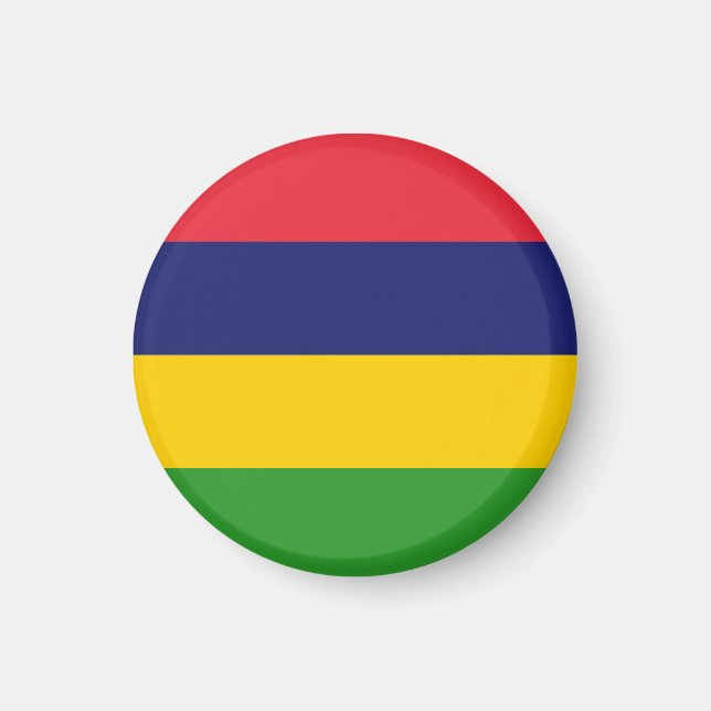 Mauritius flagga magnet (Framsidan)