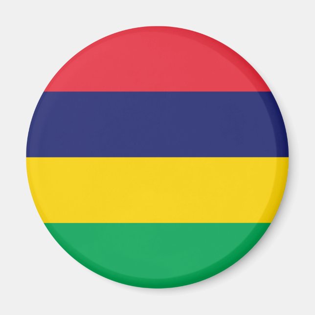 Mauritius Flagga Magnet (Framsidan)