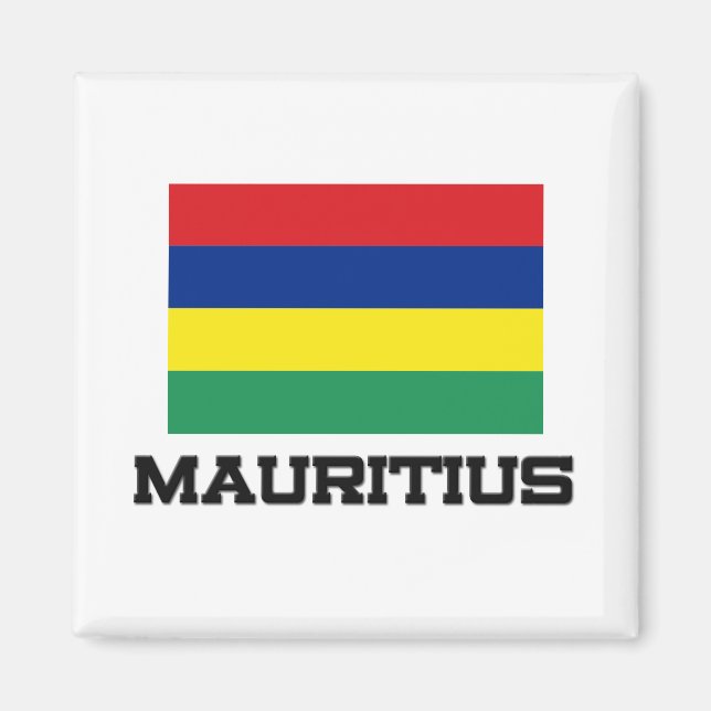 Mauritius Flagga Magnet (Framsidan)