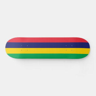 Mauritius flagga mini skateboard bräda 18,5 cm