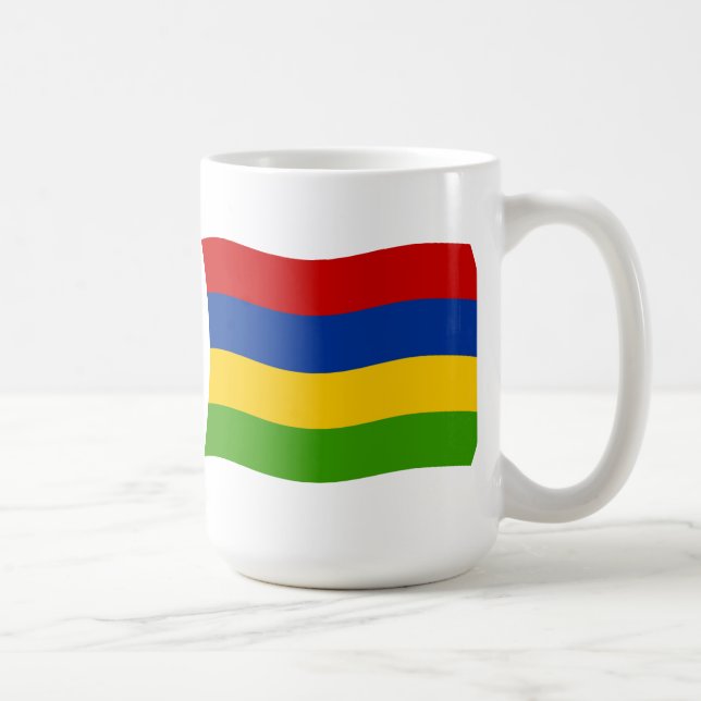 Mauritius Flagga Mugg (Höger)