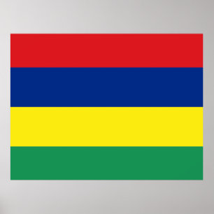 Mauritius Flagga Poster