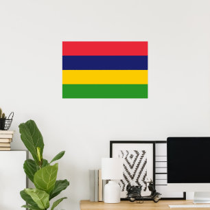 Mauritius flagga poster