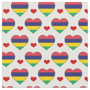 Mauritius Flagga Red Heart mode Fabric/Mauritius Tyg