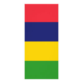 Mauritius flagga reklamkort