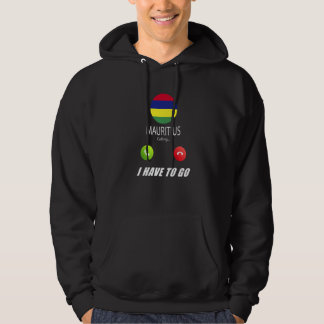 Mauritius Flagga Souvenir Mauritius Ringer Är Ca Hoodie