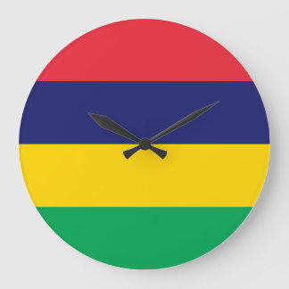 Mauritius Flagga Stor Klocka