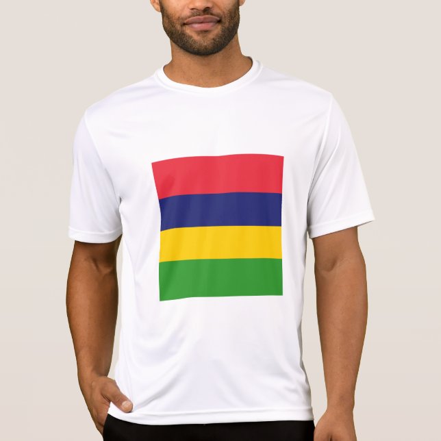 Mauritius flagga t shirt (Framsida)
