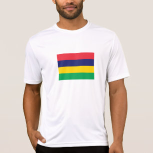 Mauritius flagga t shirt