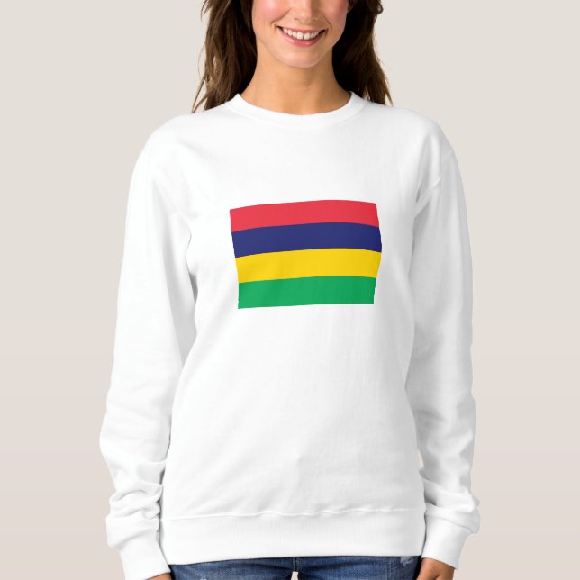 Mauritius flagga t shirt (Framsida)