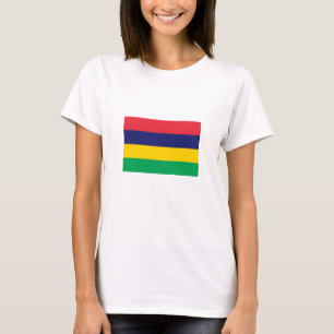 Mauritius flagga t shirt