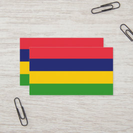 Mauritius flagga visitkort