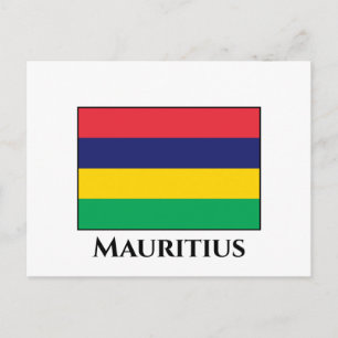 Mauritius Flagga Vykort