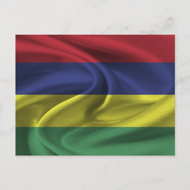 Mauritius Flagga Vykort (Framsida)
